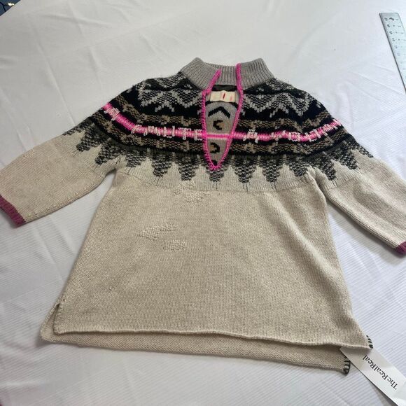 Zadig & Voltaire 100% Cashmere Fair Isle Sweater Size Small Medium - Picture 1 of 11